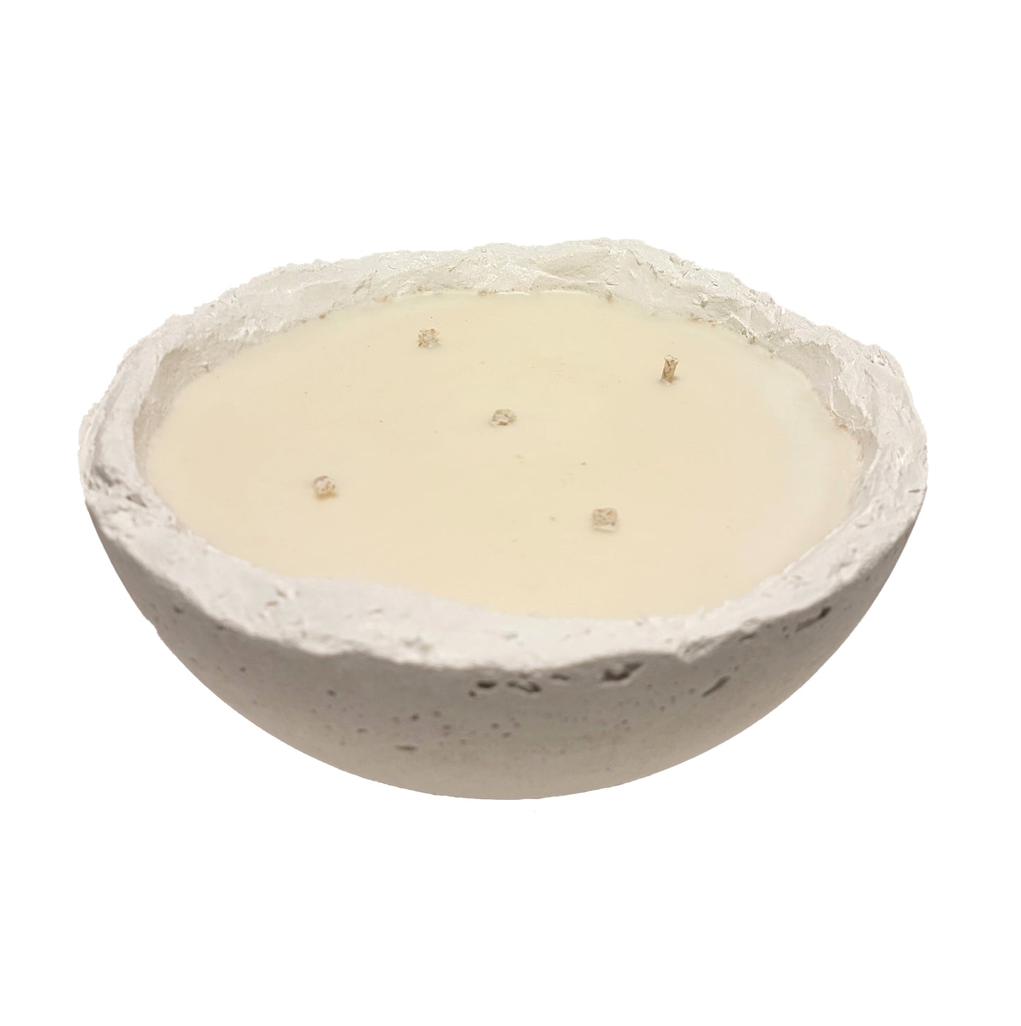 Half Moon Concrete Candle - Moroccan Cashmere