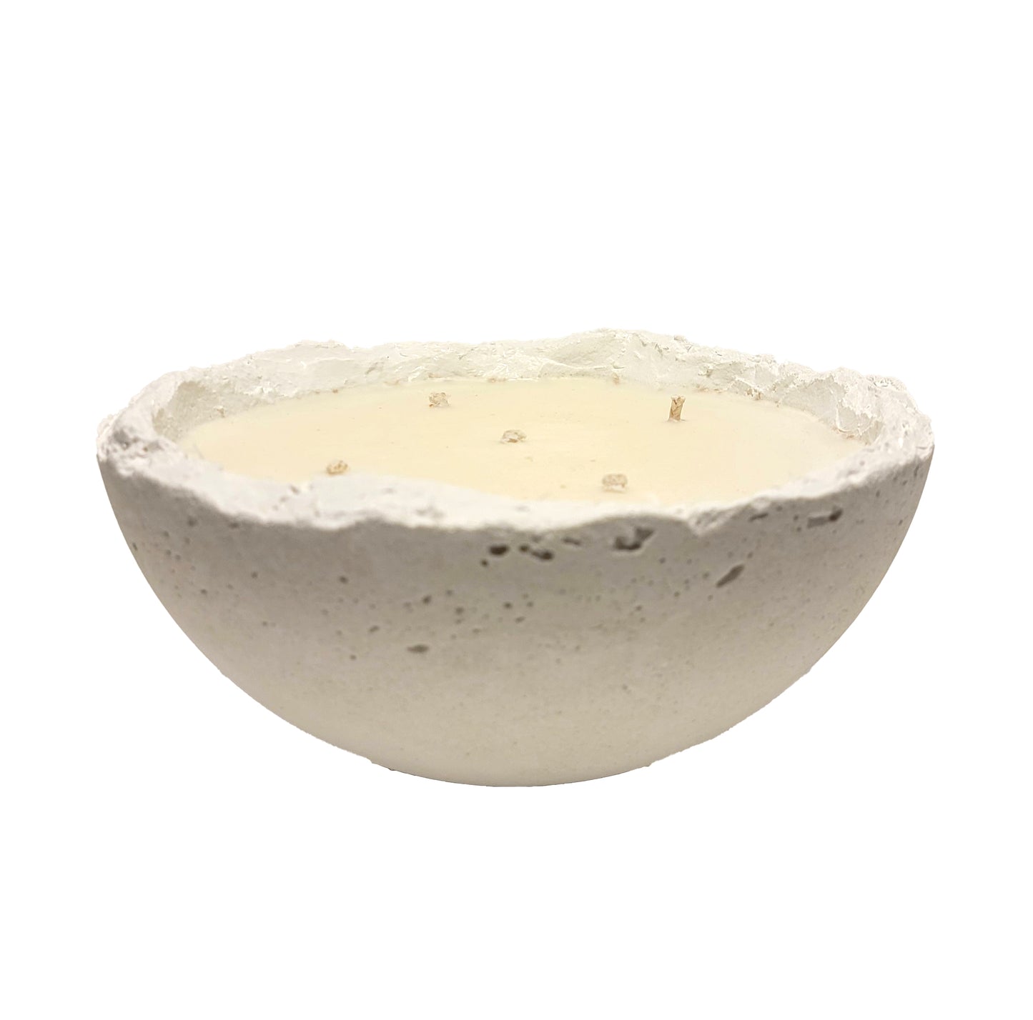 Half Moon Concrete Candle - Moroccan Cashmere